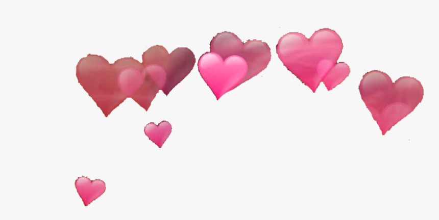#kpop #heartcrown #crown #heart #hearts #pink #red - Heart Around Head Png, Transparent Png