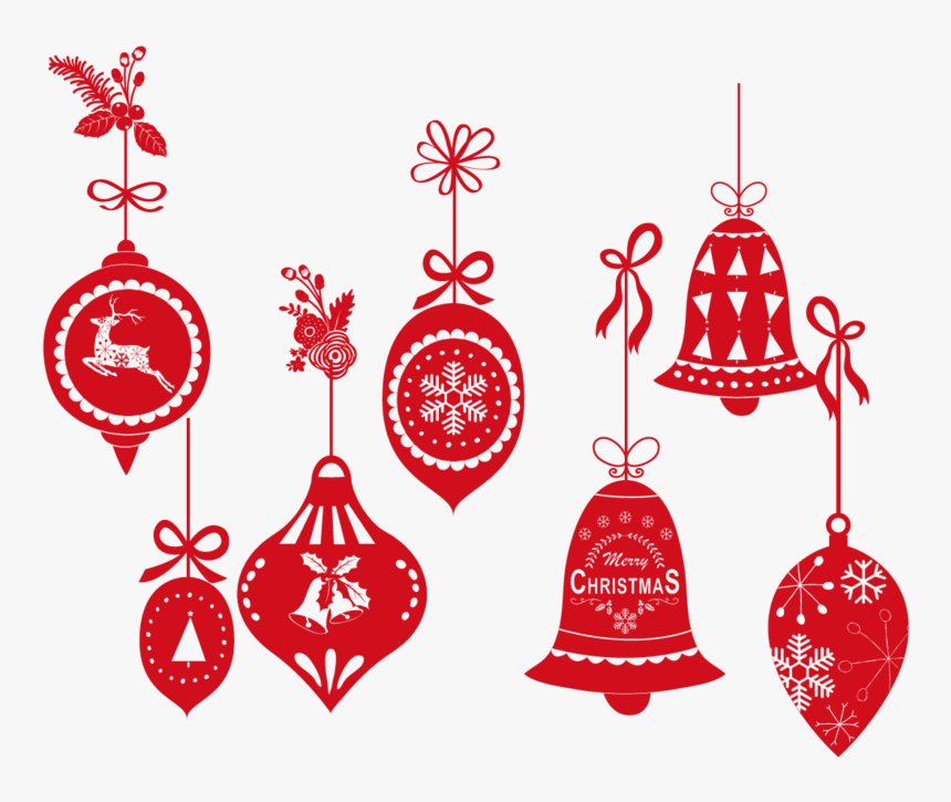 圣诞节主题活动气泡框边框 - Royalty Free Christmas Bell, HD Png Download