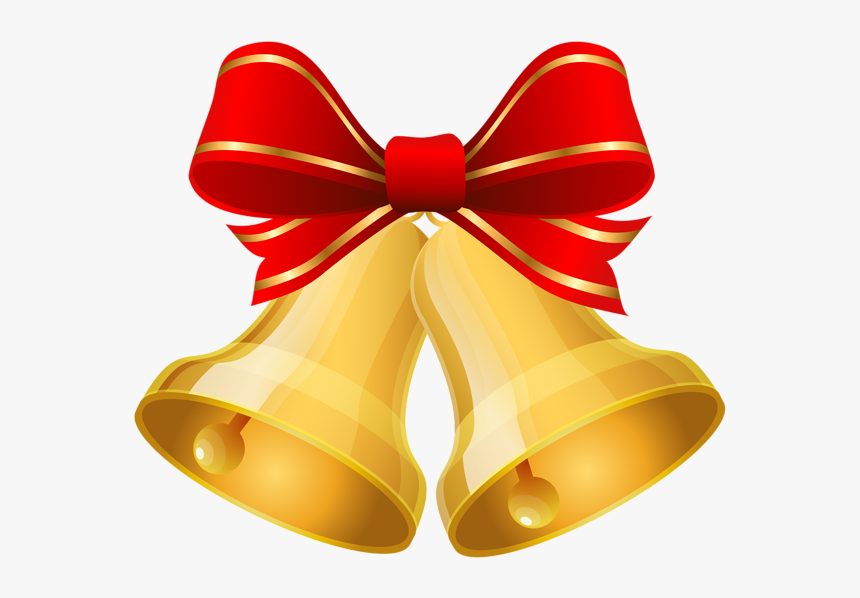 Red Gold Bells Christmas, HD Png Download