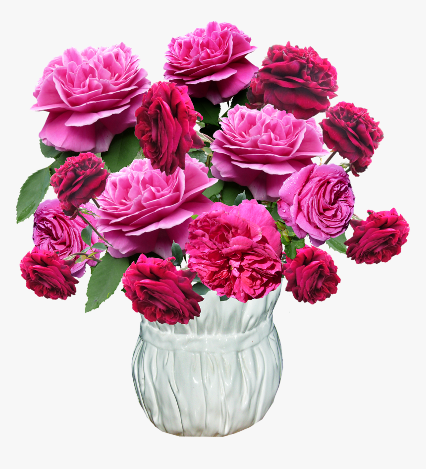 Vase Roses Red Free Photo - Доброй Субботы, HD Png Download