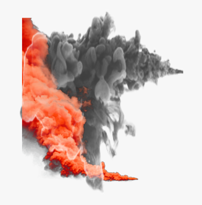 #smoke #smokes #red #black - Tree, HD Png Download