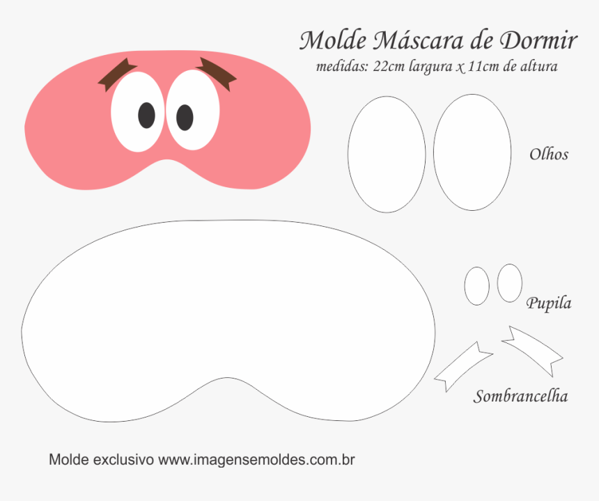 Mascara De Dormir Em Eva, HD Png Download