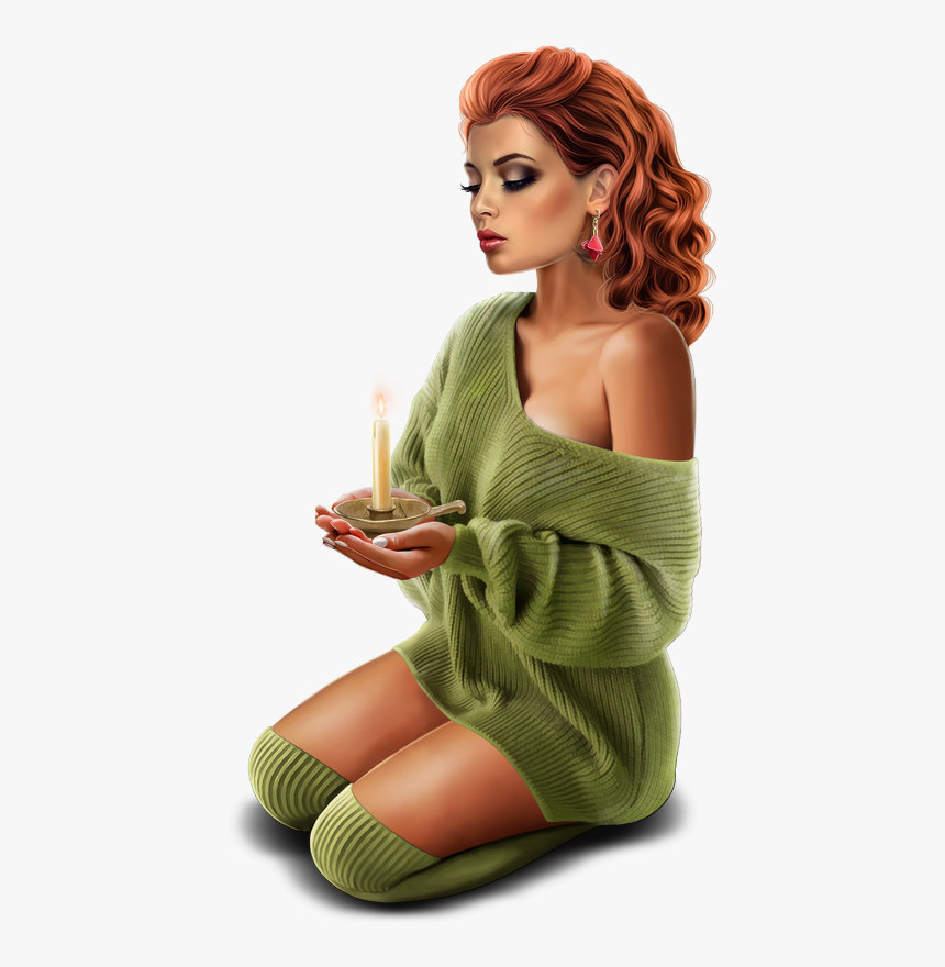 ❄️ Femme Png, Tube Hiver - Drawing, Transparent Png