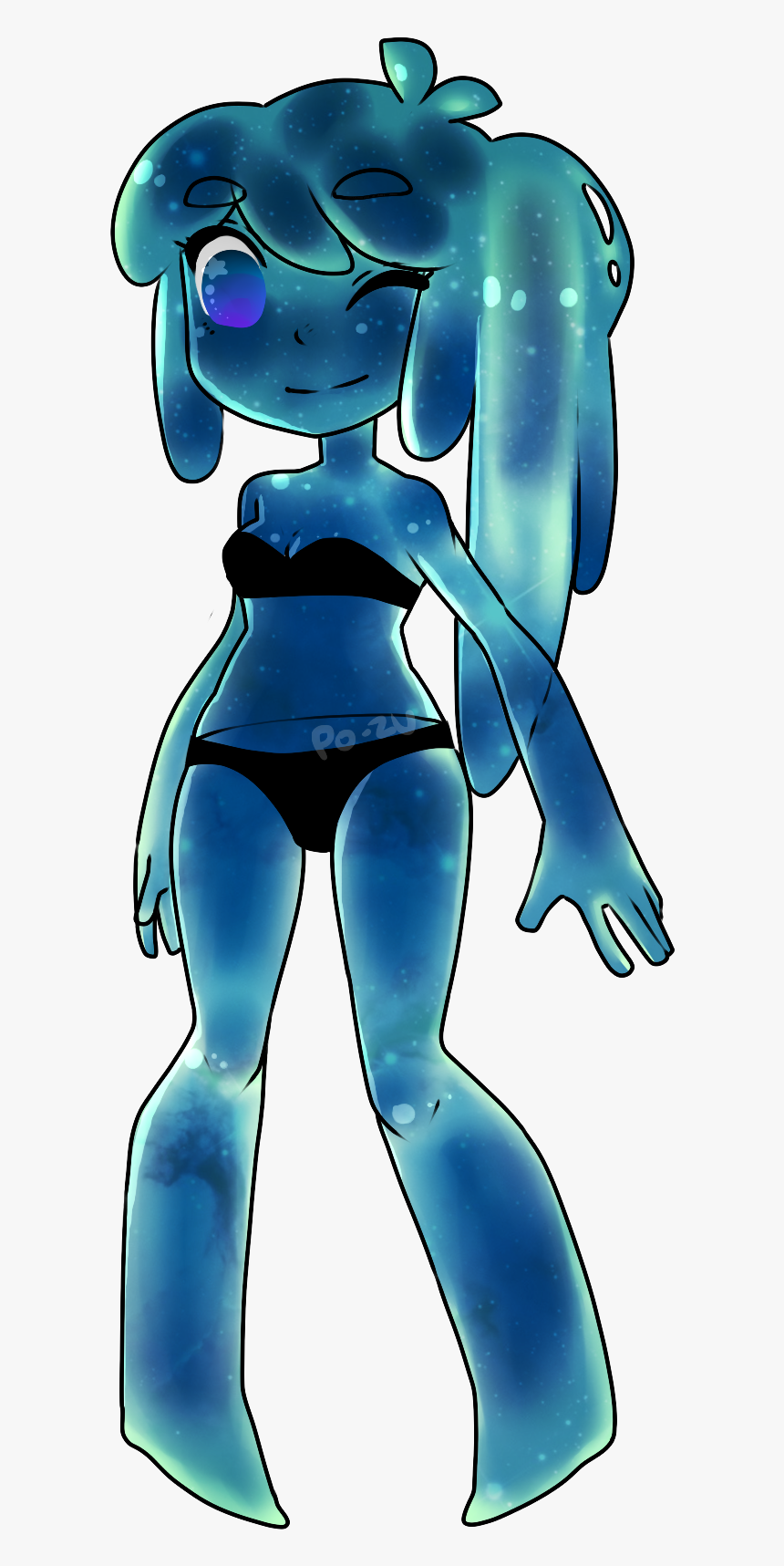 Slime Girl - Slime Girl Deviantart Slime, HD Png Download