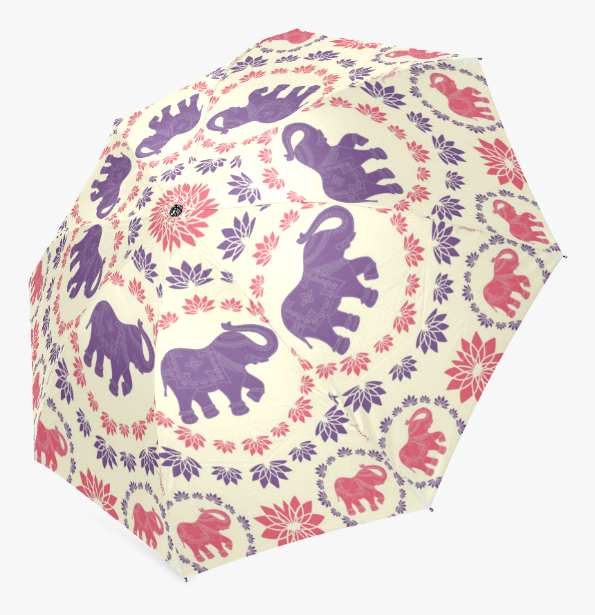 Interestprint Aztec Purple Elephant Lotus Foldable - Tablecloth, HD Png Download