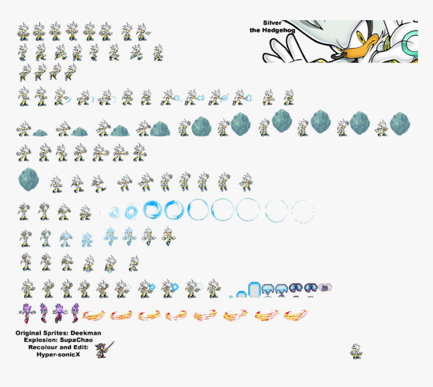 Silver The Hedgehog, HD Png Download