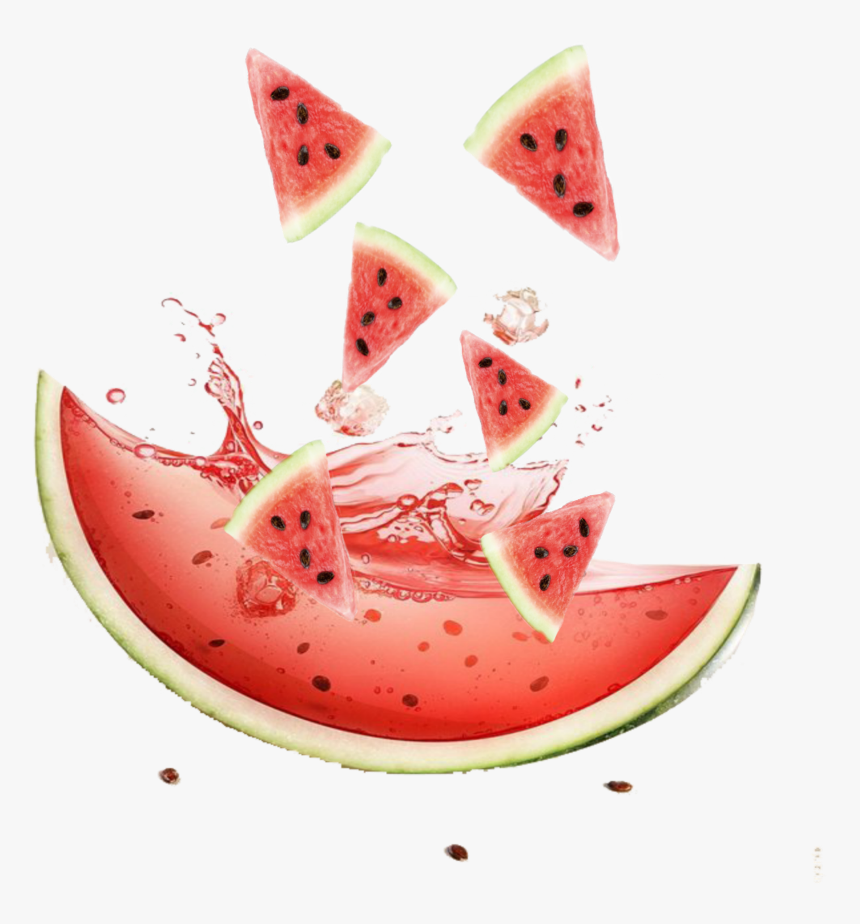 #mq #watermelon #melon #splash #sliced - Watermelon, HD Png Download