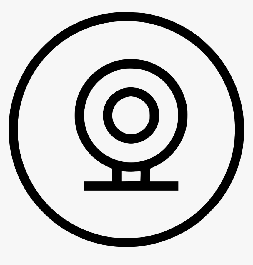 Webcam Web Camera Videocall Ui - Circle, HD Png Download