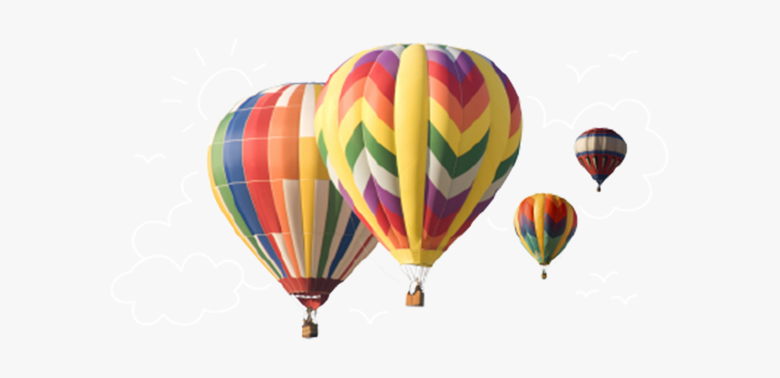 Hot Air Balloons Transparent Background, HD Png Download
