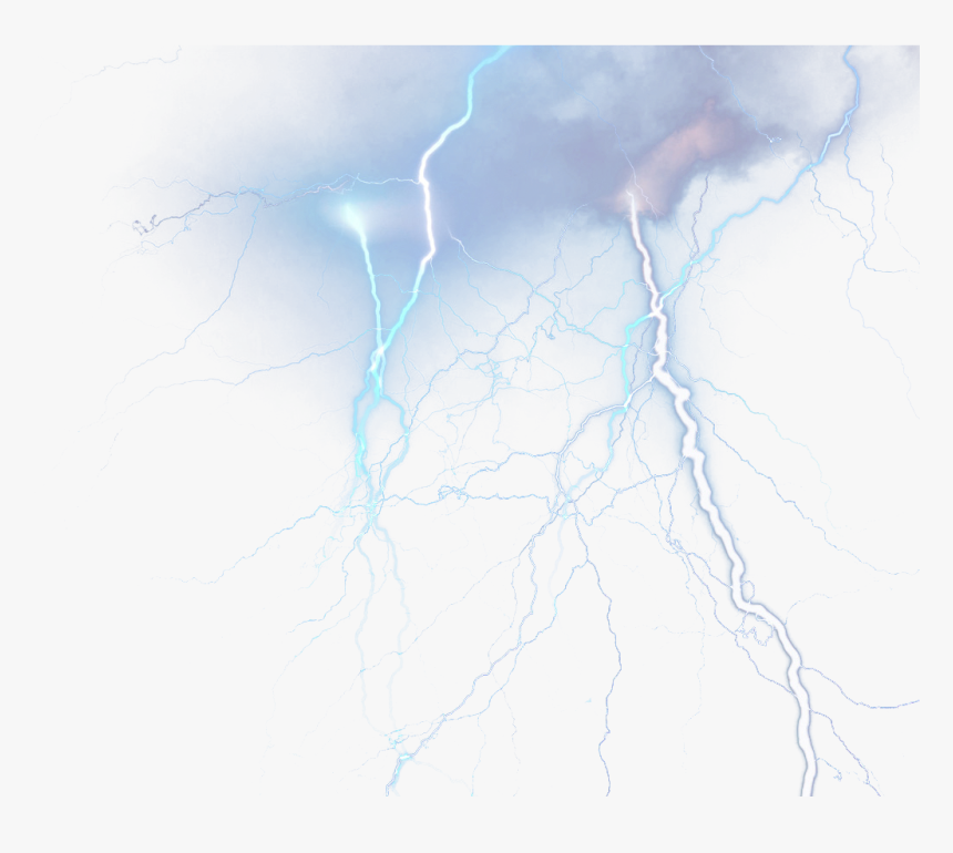蓝色闪电png图片 - Tree, Transparent Png