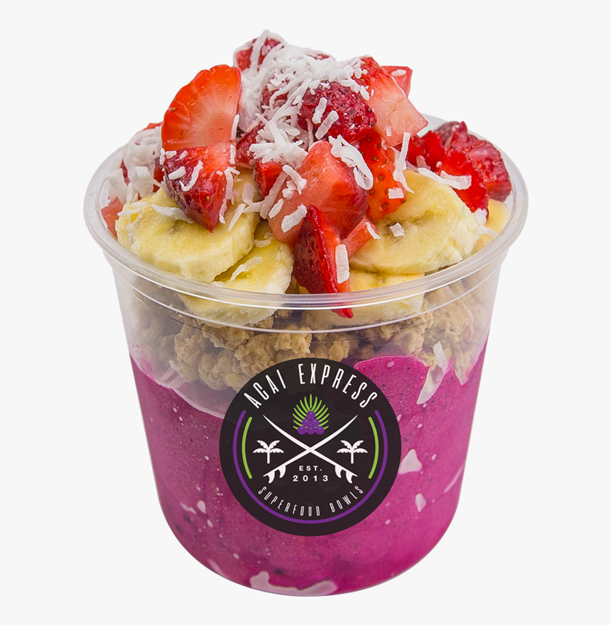 White Dragon Bowl - Strawberry, HD Png Download