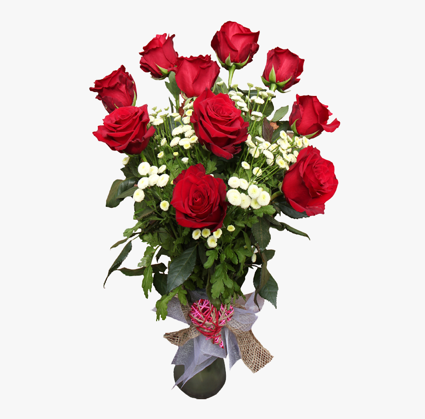 Букет Из Красно Белых Роз, HD Png Download