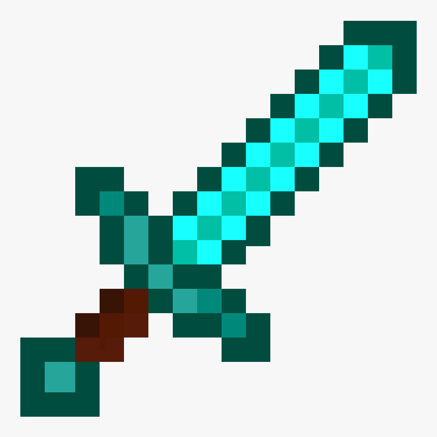 Transparent Minecraft Diamond Sword, HD Png Download