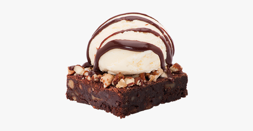 Brownie Con Helado Png, Transparent Png