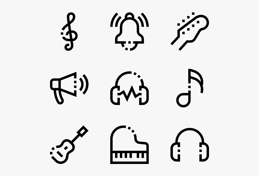 Music Notes Vector Png New Year, Transparent Png