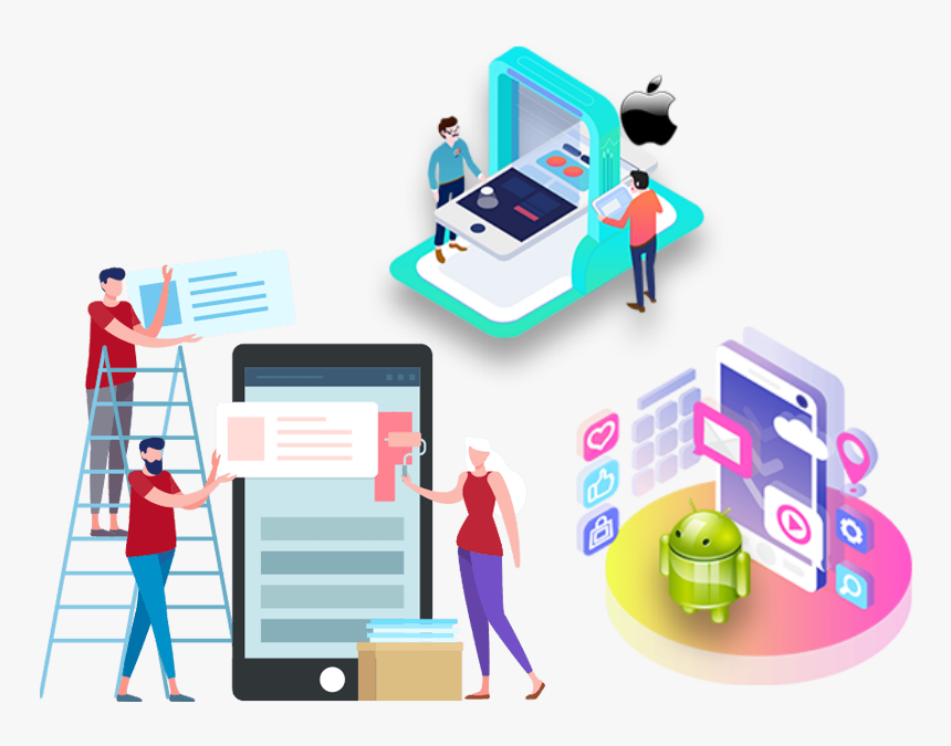 Isometric Smartphone Vector, HD Png Download