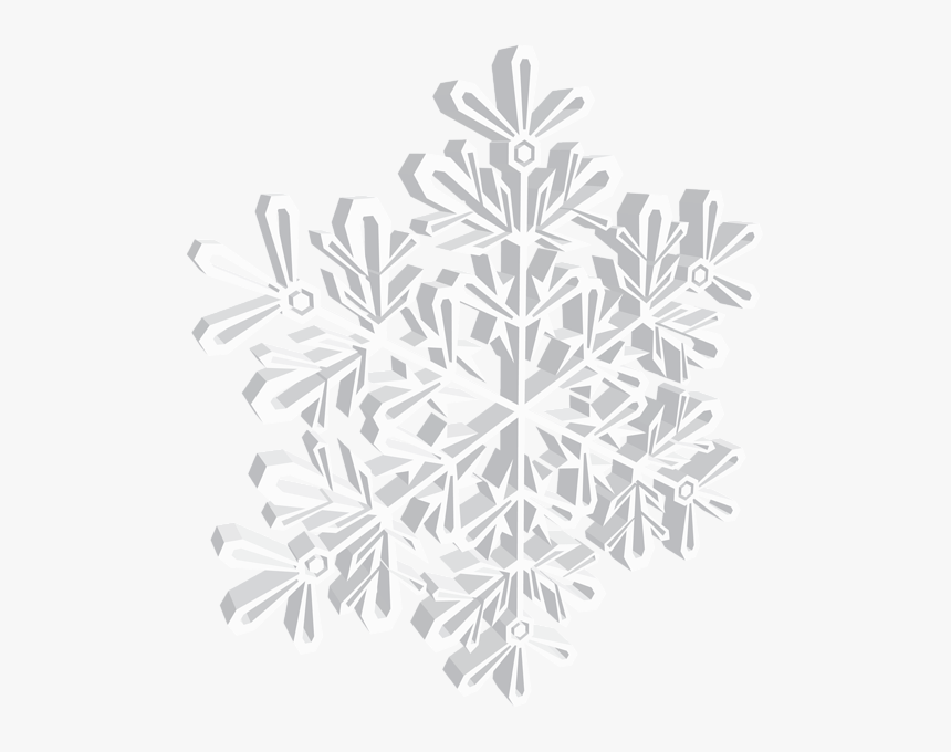 3d Snowflake Clipart Jpg Download White 3d Snowflake - 3d Snowflake Png, Transparent Png