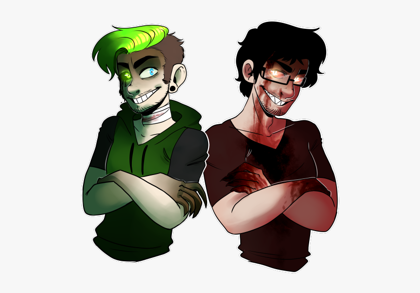 Anti And Dark Darkiplier - Creepy Antisepticeye Art, HD Png Download