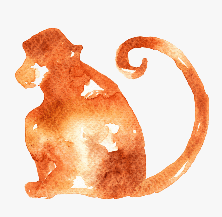 手绘卡通水墨水彩画png - Illustration, Transparent Png