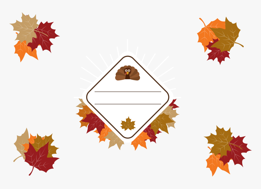 Thanksgiving Maple Leaf Clip Art - Thanksgiving Maple, HD Png Download
