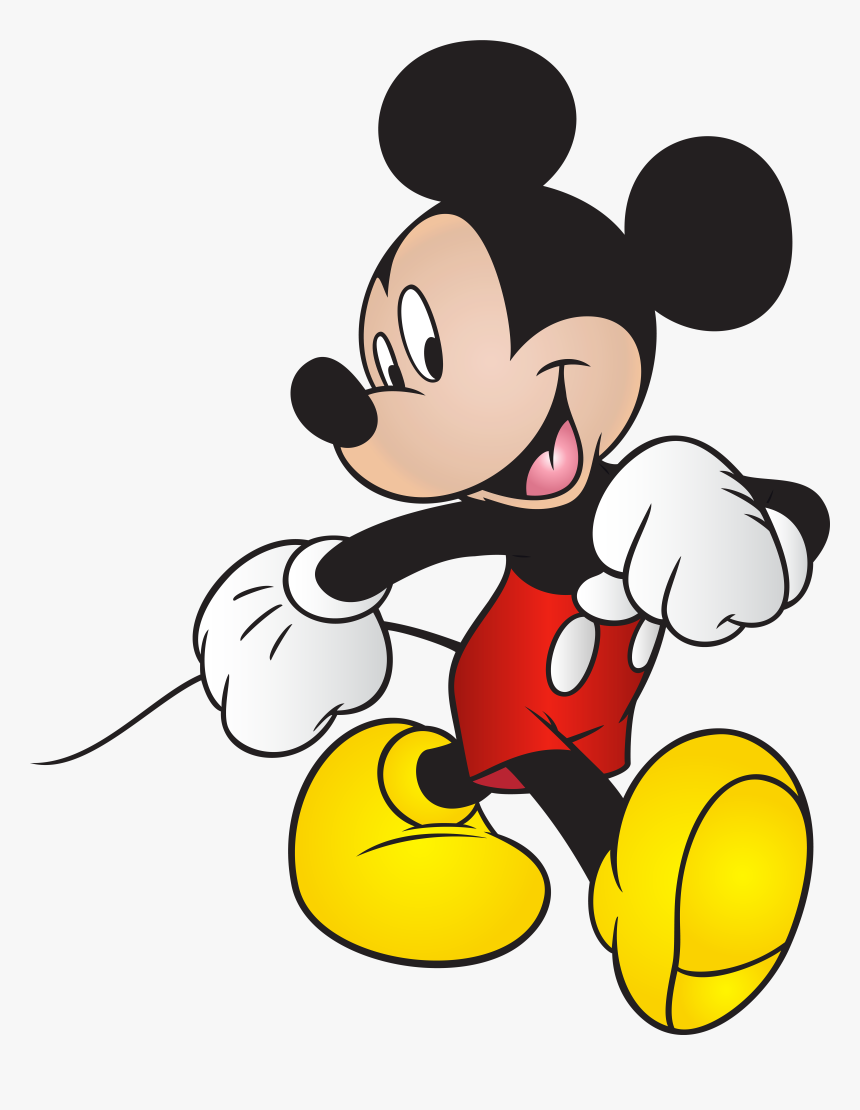 Mickey Mouse Free Png Clip Art Image, Transparent Png