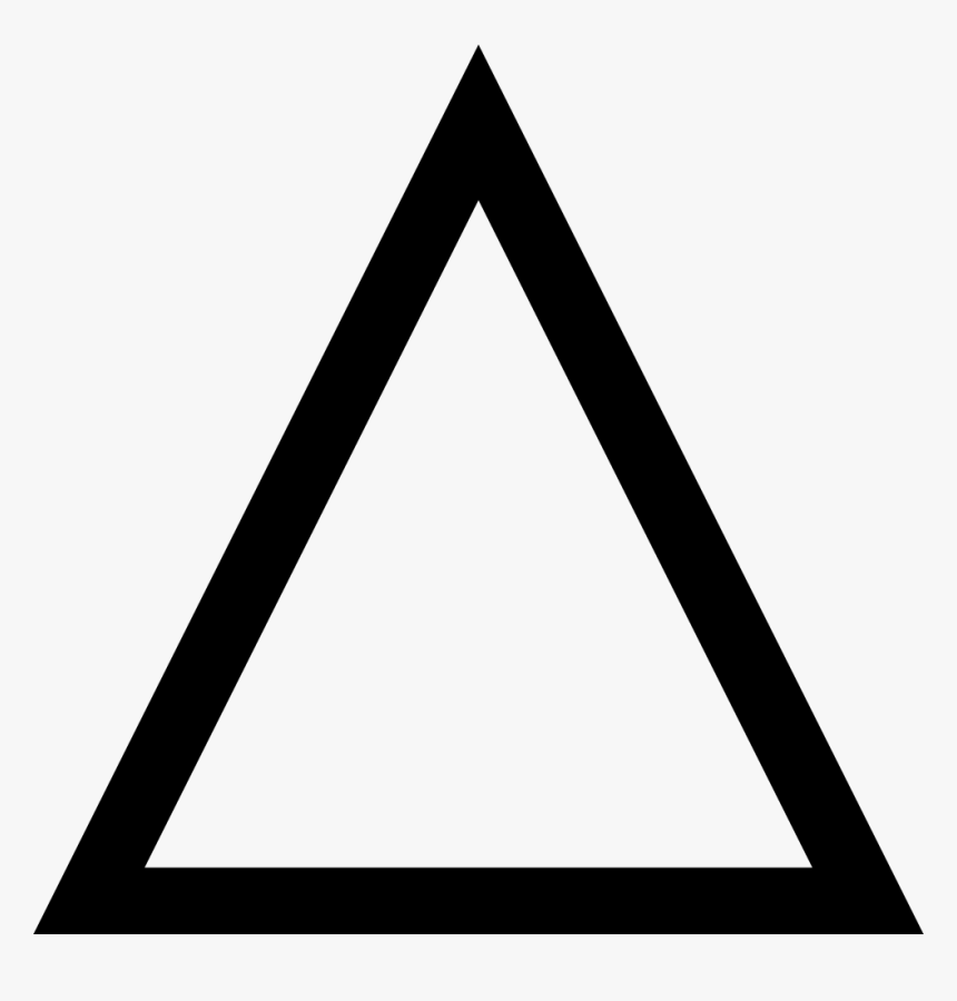 Png File Svg Triangle Clipart- - Triangle Clipart Black And White, Transparent Png