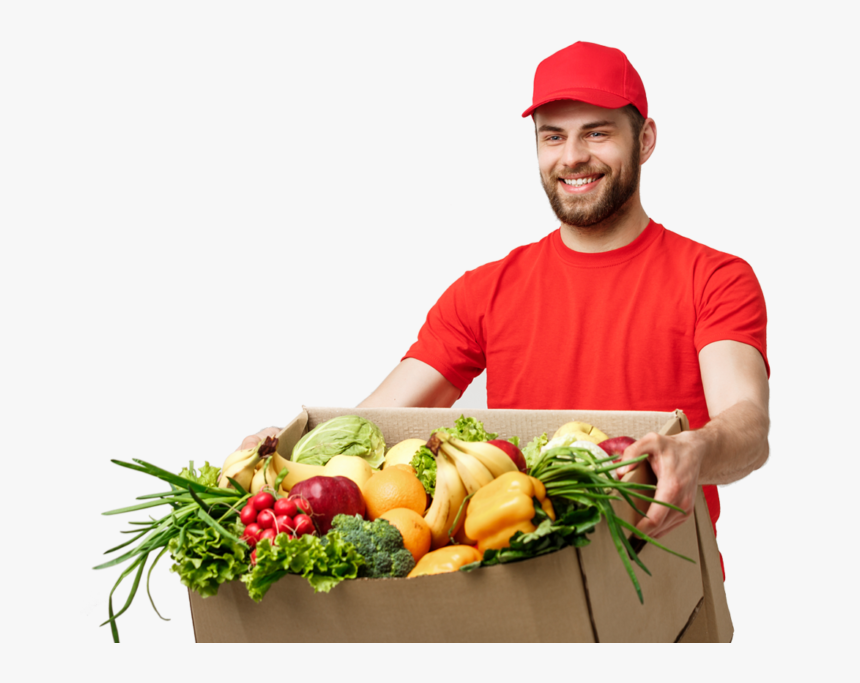 Vegetable Delivery Boy Png, Transparent Png