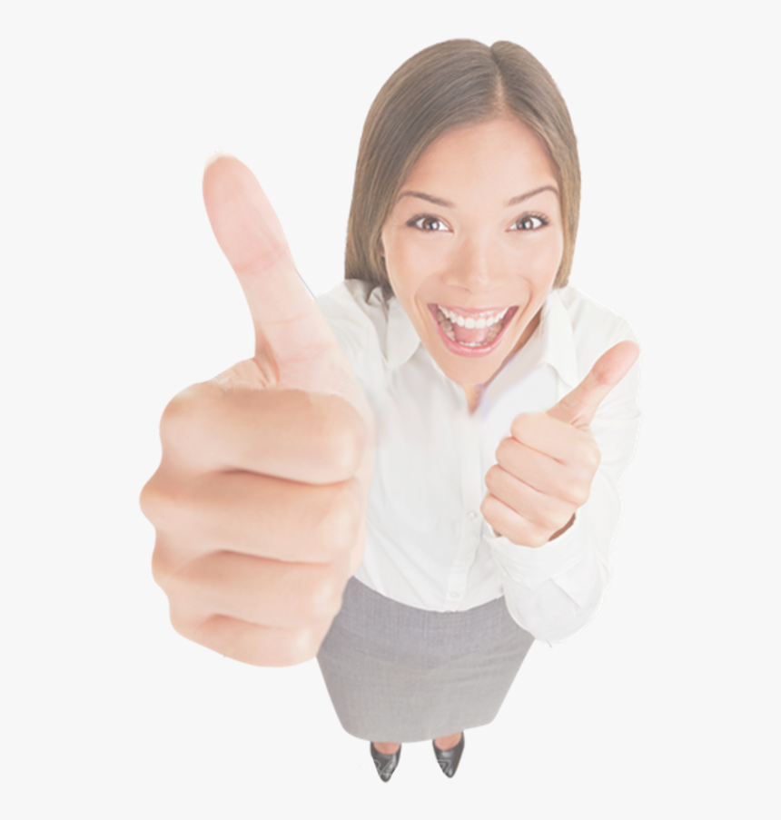 Imagenes Gratis De Mujer Feliz Con Pulgares Arriba, HD Png Download