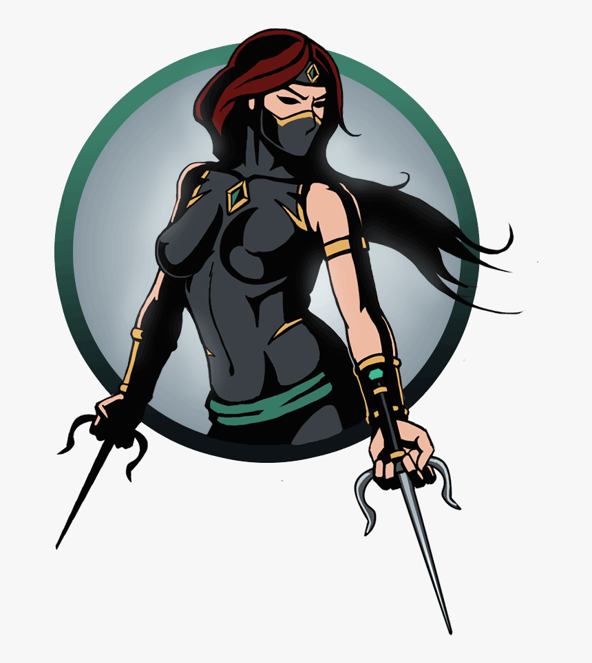Clipart Freeuse Library Shadow Fight Ninja Girls - Shadow Fight 2 Female Ninja, HD Png Download