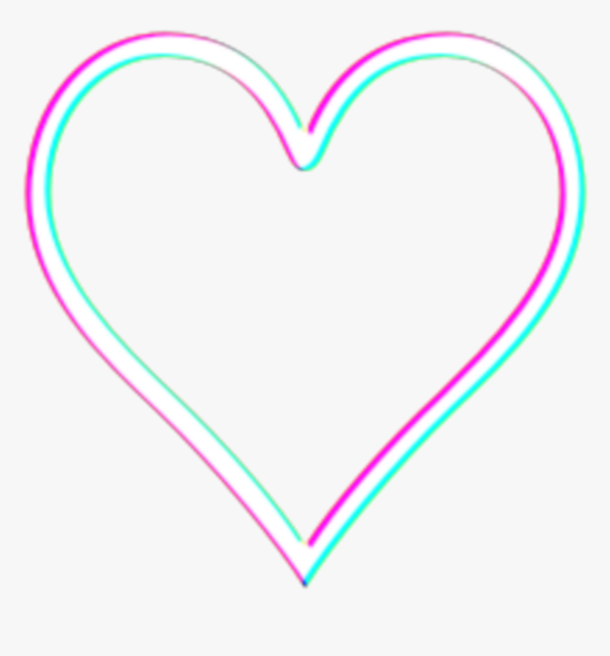 #heart #glitch #new #picsart #sticker #new #hearts - Heart, HD Png Download