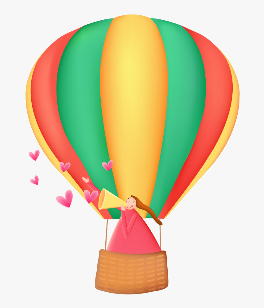 Air Balloon Cartoon - Hot Air Balloon Border Free, HD Png Download