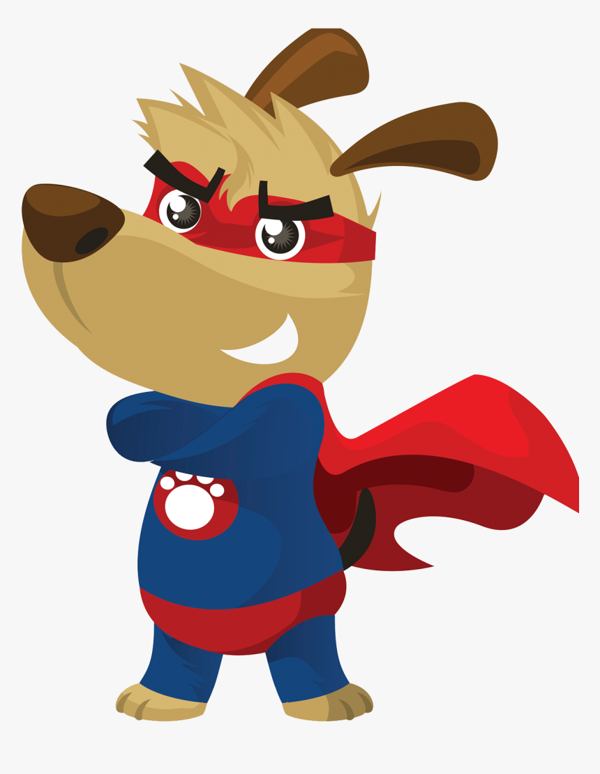 Clipart Dogs Superhero - Superhero Dog Clipart, HD Png Download
