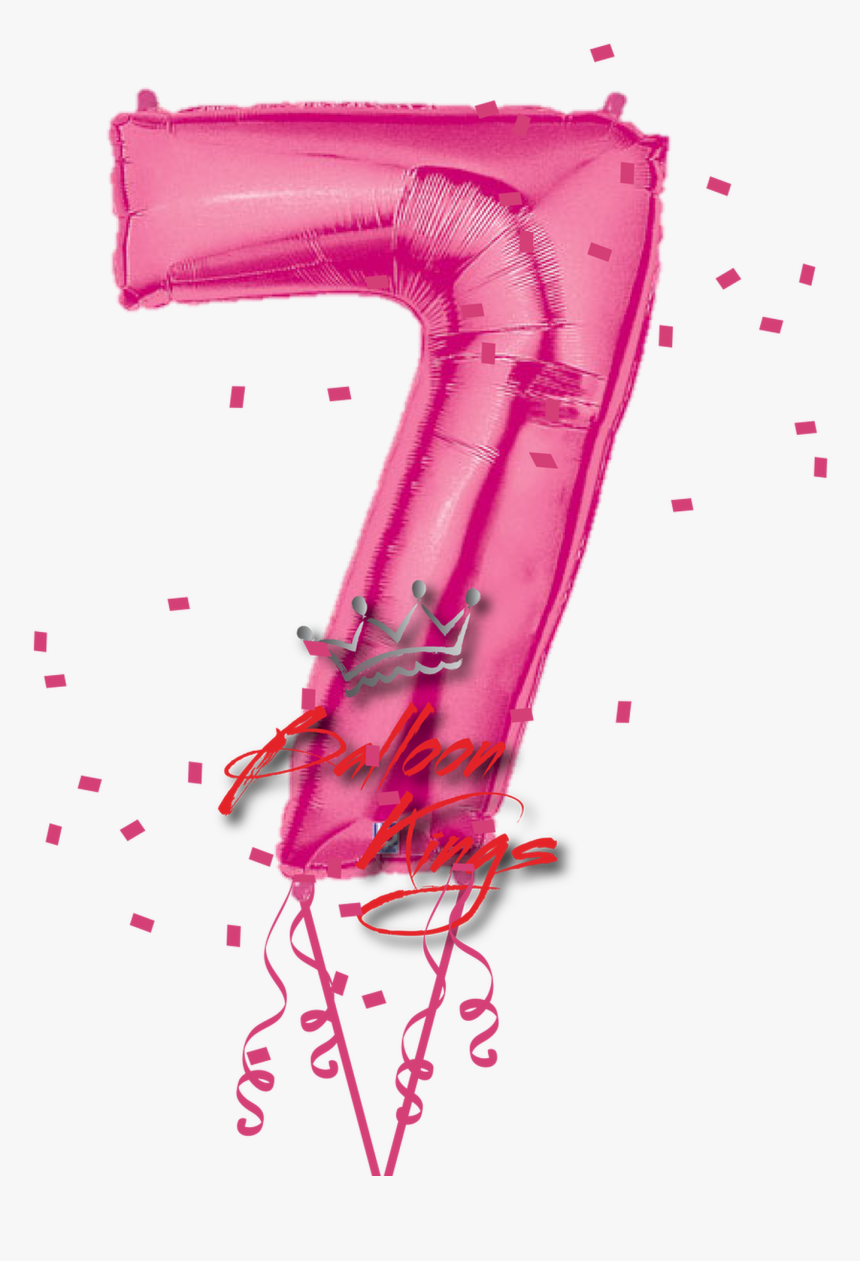 Pink Number - بادکنک سال تولد هفت سالگی, HD Png Download