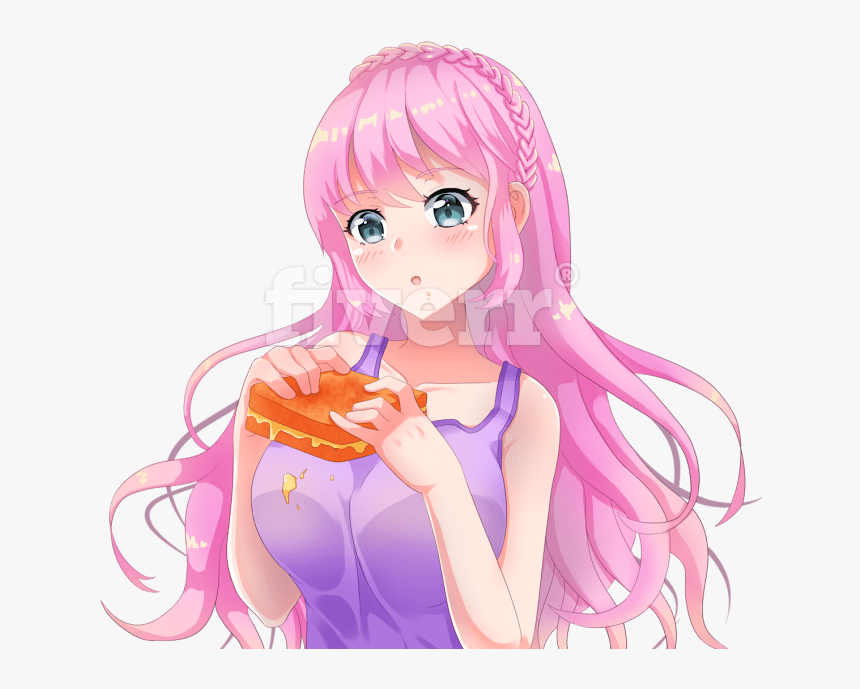 Transparent Anime Girl Confused Png - Cartoon, Png Download