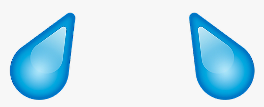 #tears #emojis #blue #remixit #sticker #blueemojis, HD Png Download