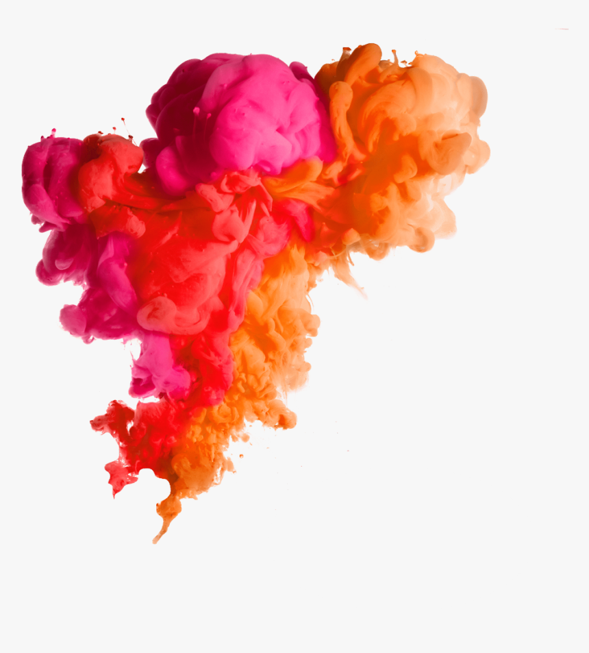 #smoke #multicolor - Rainbow Of Acrylic Ink In Water, HD Png Download
