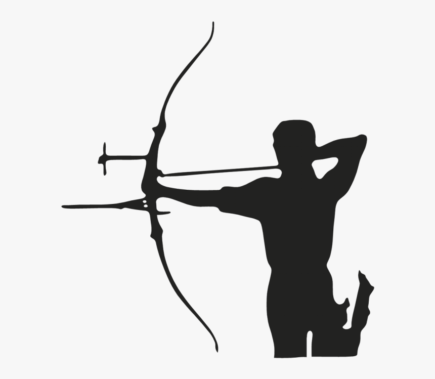 Sticker Archery Bow And Arrow - Tir A L Arc Png, Transparent Png