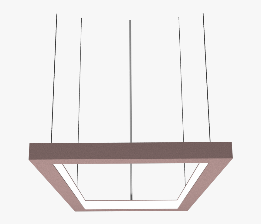 Pendant Lamp Horizontal Retangular Frame - Chandelier, HD Png Download