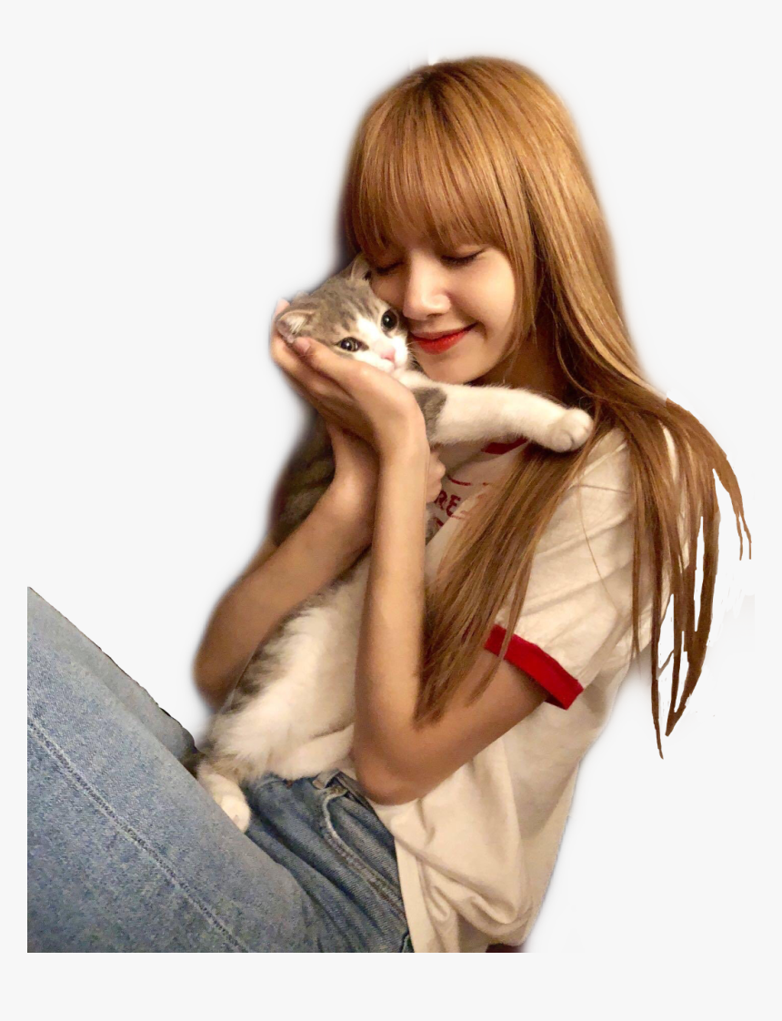 #blackpink #lisa #freetoedit - Lisa Manoban And Leo, HD Png Download