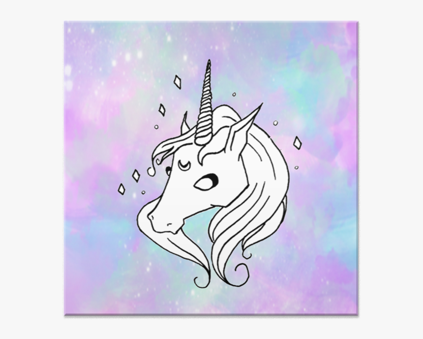 Azulejo Magik Unicorn De Amanda Nuitna - Cartoon, HD Png Download