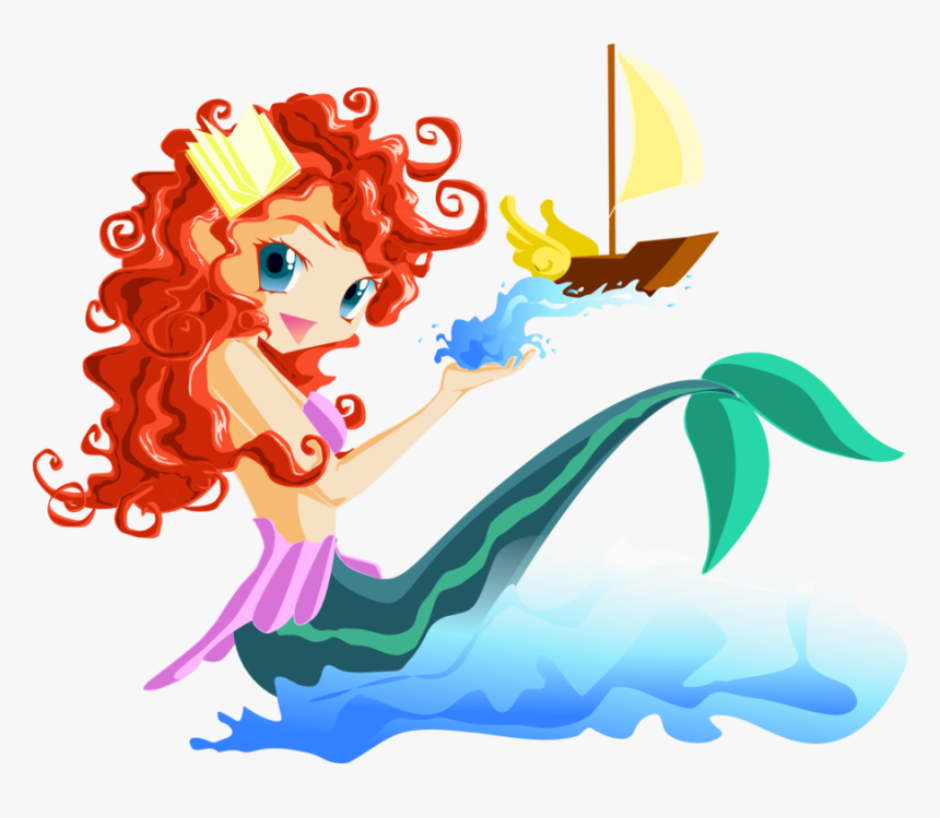 La Petite Sirene Kawaii By Messire-william *adorable* - Illustration, HD Png Download