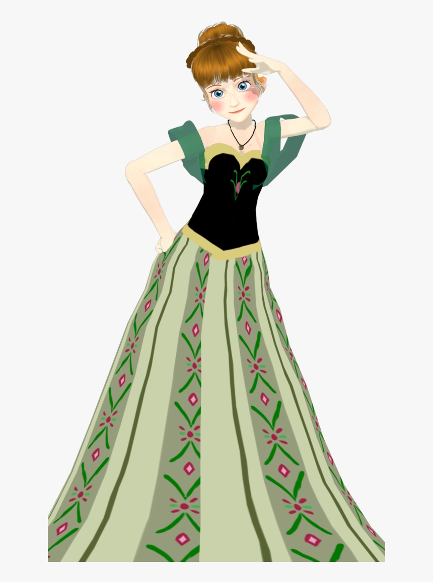 Anna Frozen Coronation Png , Png Download - Gown, Transparent Png