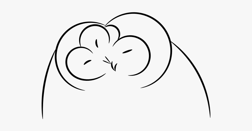 Vector Clip Art Of Simple Owl Line Art - Küçük Resim, HD Png Download