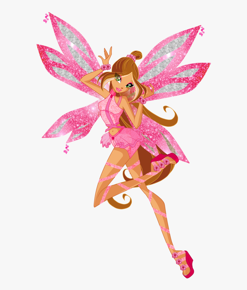 Flora Fashion Doll - Winx Flora Outfits, HD Png Download