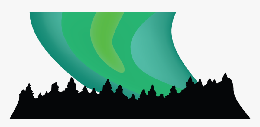 Hd Northern Lights Png - Silhouette, Transparent Png