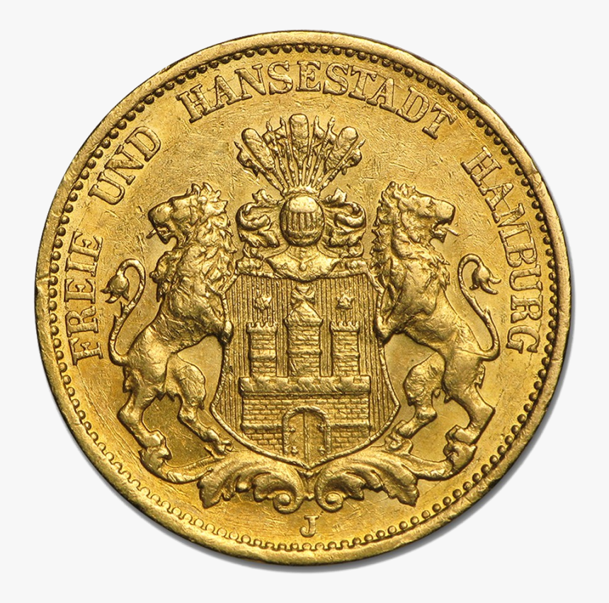 20 Mark Hanseatic Town Hamburg Gold Coin - Byzantine Emperor Isaac I Komnenos, HD Png Download