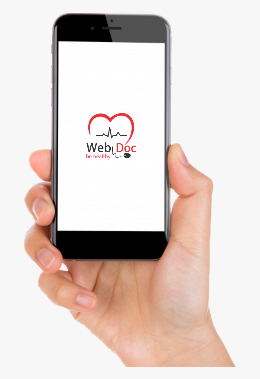 Celular Con Mano Png, Transparent Png