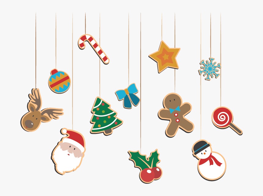Stickers Guirlande De Noël - Transparent Frame Christmas Border Cute, HD Png Download