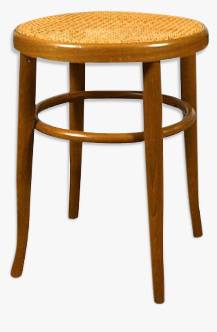 Stool Tom In Beech And Caning Vintage 1960 
 Src Https - Chair, HD Png Download