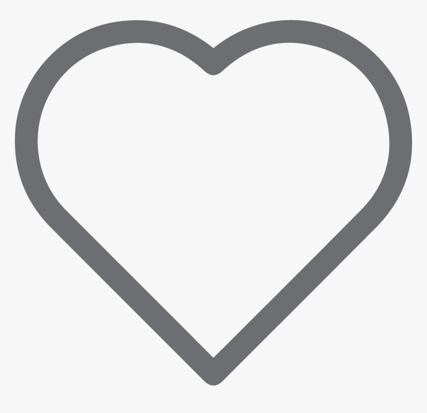 Heart White Png, Transparent Png